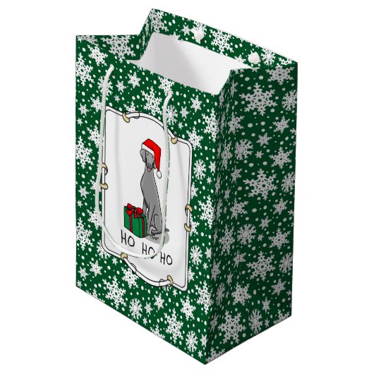 Kerstkerstkerstkerstkerstkerstkerstkerstkerstkerst Medium Cadeauzakje (Voorkant Gekanteld)
