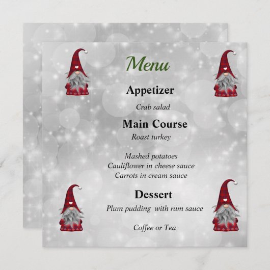 Kerstkerstkerstkerstkerstkerstkerstkerstkerstkerst Menu (Voorkant / Achterkant)