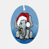 Kerstkerstkerstkerstkerstkerstkerstkerstkerstkerst Metalen Ornament (Voorkant links)