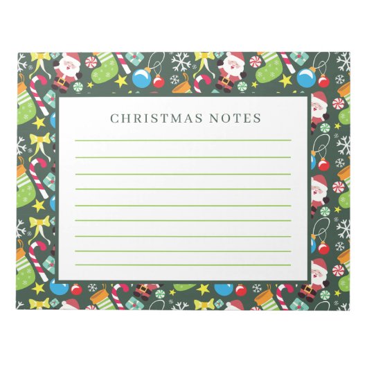 Kerstkerstkerstkerstkerstkerstkerstkerstkerstkerst Notitieblok (Voorkant)