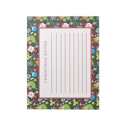Kerstkerstkerstkerstkerstkerstkerstkerstkerstkerst Notitieblok (Linkerzijde)