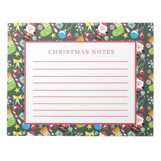 Kerstkerstkerstkerstkerstkerstkerstkerstkerstkerst Notitieblok (Voorkant)