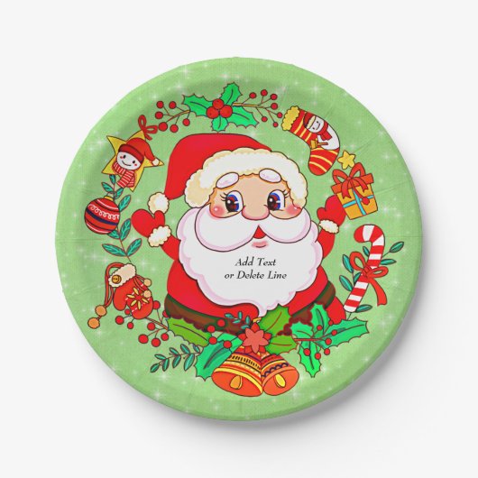 Kerstkerstkerstkerstkerstkerstkerstkerstkerstkerst Papieren Bordje (Voorkant)