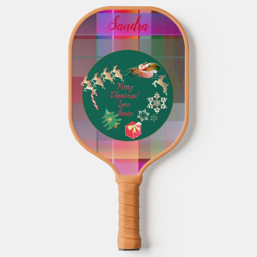 Kerstkerstkerstkerstkerstkerstkerstkerstkerstkerst Pickleball Paddle (Voorkant)