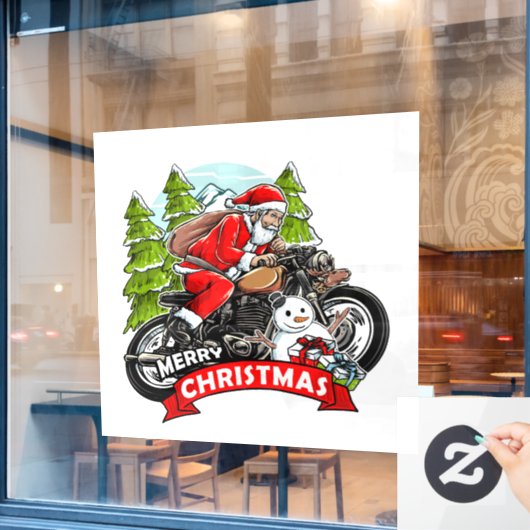Kerstkerstkerstkerstkerstkerstkerstkerstkerstkerst Raamsticker (Cafe Raam)