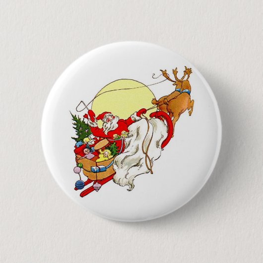 Kerstkerstkerstkerstkerstkerstkerstkerstkerstkerst Ronde Button 5,7 Cm (Voorkant)