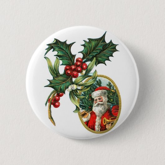 Kerstkerstkerstkerstkerstkerstkerstkerstkerstkerst Ronde Button 5,7 Cm (Voorkant)