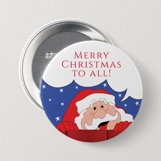 kerstkerstkerstkerstkerstkerstkerstkerstkerstkerst ronde button 7,6 cm (Voorkant /achterkant)