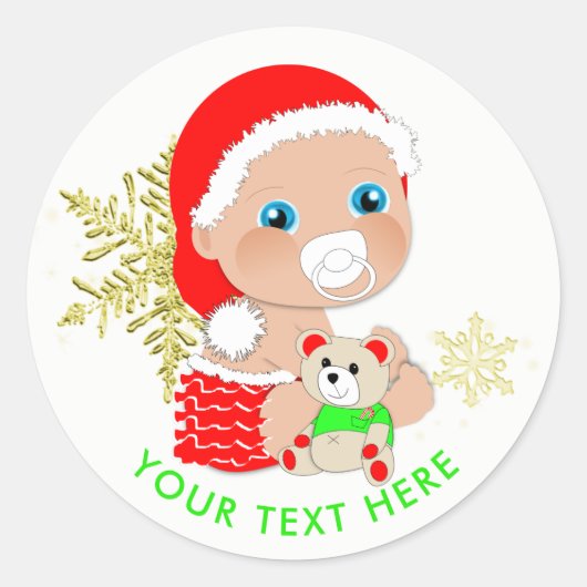 kerstkerstkerstkerstkerstkerstkerstkerstkerstkerst ronde sticker (Voorkant)