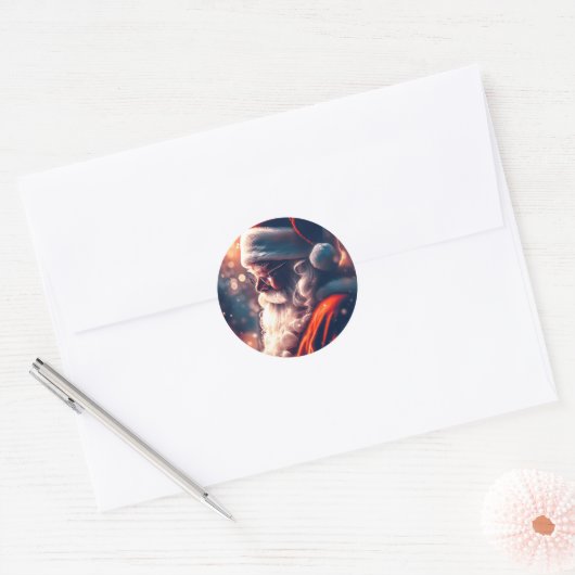 Kerstkerstkerstkerstkerstkerstkerstkerstkerstkerst Ronde Sticker (Envelop)