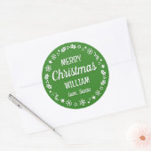 Kerstkerstkerstkerstkerstkerstkerstkerstkerstkerst Ronde Sticker (Envelop)