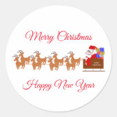 Kerstkerstkerstkerstkerstkerstkerstkerstkerstkerst Ronde Sticker (Voorkant)
