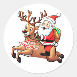 Kerstkerstkerstkerstkerstkerstkerstkerstkerstkerst Ronde Sticker