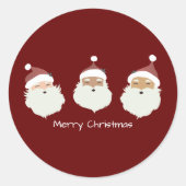 Kerstkerstkerstkerstkerstkerstkerstkerstkerstkerst Ronde Sticker (Voorkant)