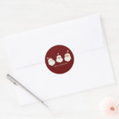 Kerstkerstkerstkerstkerstkerstkerstkerstkerstkerst Ronde Sticker (Envelop)