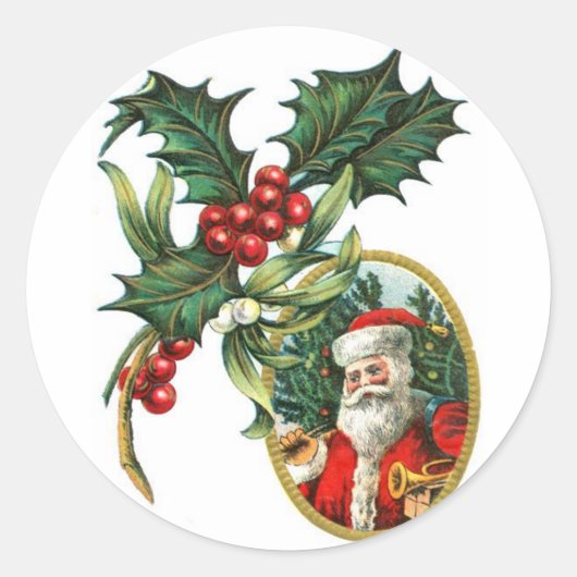 Kerstkerstkerstkerstkerstkerstkerstkerstkerstkerst Ronde Sticker (Voorkant)