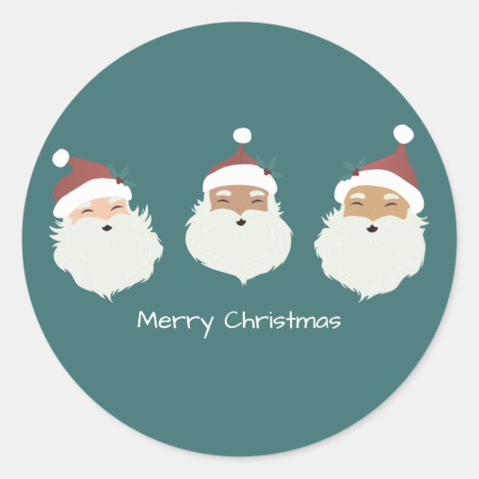 Kerstkerstkerstkerstkerstkerstkerstkerstkerstkerst Ronde Sticker (Voorkant)