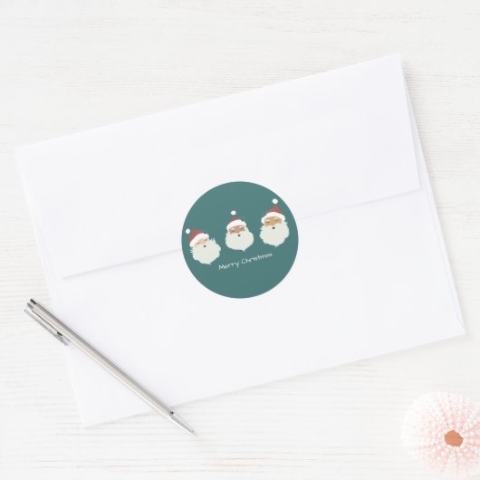 Kerstkerstkerstkerstkerstkerstkerstkerstkerstkerst Ronde Sticker (Envelop)