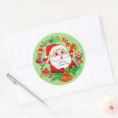 Kerstkerstkerstkerstkerstkerstkerstkerstkerstkerst Ronde Sticker (Envelop)