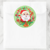 Kerstkerstkerstkerstkerstkerstkerstkerstkerstkerst Ronde Sticker (Tas)