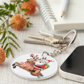 Kerstkerstkerstkerstkerstkerstkerstkerstkerstkerst Sleutelhanger (Voorkant Rechts)