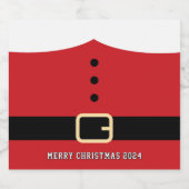 Kerstkerstkerstkerstkerstkerstkerstkerstkerstkerst Sparkling Wijnetiket (Enkel label)