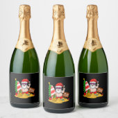 Kerstkerstkerstkerstkerstkerstkerstkerstkerstkerst Sparkling Wijnetiket (Flessen)