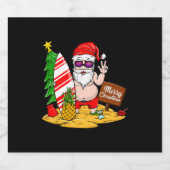 Kerstkerstkerstkerstkerstkerstkerstkerstkerstkerst Sparkling Wijnetiket (Enkel label)