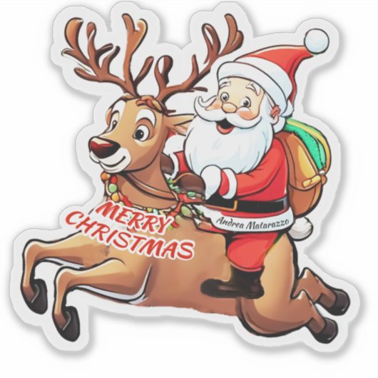 Kerstkerstkerstkerstkerstkerstkerstkerstkerstkerst Sticker (Voorkant)
