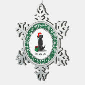 Kerstkerstkerstkerstkerstkerstkerstkerstkerstkerst Tin Sneeuwvlok Ornament (Rechts)