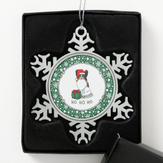 Kerstkerstkerstkerstkerstkerstkerstkerstkerstkerst Tin Sneeuwvlok Ornament (Kistje)