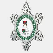 Kerstkerstkerstkerstkerstkerstkerstkerstkerstkerst Tin Sneeuwvlok Ornament (Rechts)