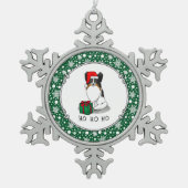 Kerstkerstkerstkerstkerstkerstkerstkerstkerstkerst Tin Sneeuwvlok Ornament (Voorkant)