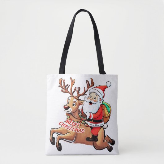 Kerstkerstkerstkerstkerstkerstkerstkerstkerstkerst Tote Bag (Voorkant)