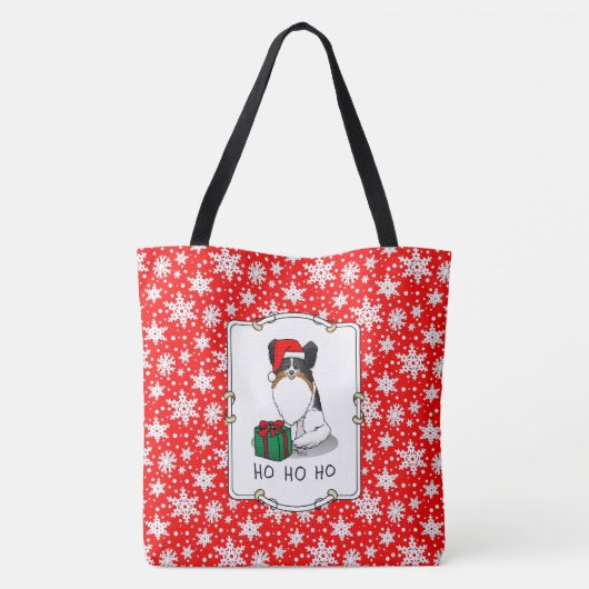 Kerstkerstkerstkerstkerstkerstkerstkerstkerstkerst Tote Bag (Achterkant)