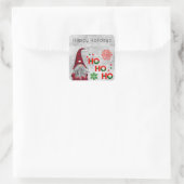 Kerstkerstkerstkerstkerstkerstkerstkerstkerstkerst Vierkante Sticker (Tas)