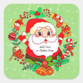 Kerstkerstkerstkerstkerstkerstkerstkerstkerstkerst Vierkante Sticker (Voorkant)