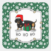 Kerstkerstkerstkerstkerstkerstkerstkerstkerstkerst Vierkante Sticker (Voorkant)