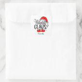 Kerstkerstkerstkerstkerstkerstkerstkerstkerstkerst Vierkante Sticker (Tas)