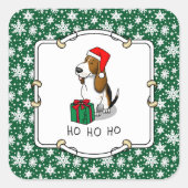 Kerstkerstkerstkerstkerstkerstkerstkerstkerstkerst Vierkante Sticker (Voorkant)