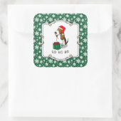 Kerstkerstkerstkerstkerstkerstkerstkerstkerstkerst Vierkante Sticker (Tas)