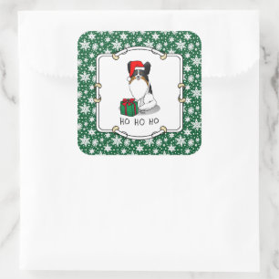 Kerstkerstkerstkerstkerstkerstkerstkerstkerstkerst Vierkante Sticker