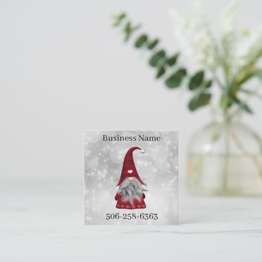 Kerstkerstkerstkerstkerstkerstkerstkerstkerstkerst Vierkante Visitekaartje (Staand voorkant)