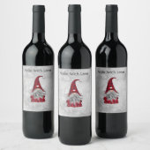 Kerstkerstkerstkerstkerstkerstkerstkerstkerstkerst Wijn Etiket (Flessen)