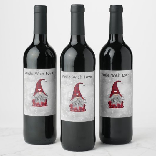 Kerstkerstkerstkerstkerstkerstkerstkerstkerstkerst Wijn Etiket (Flessen)