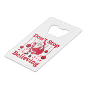 Kerstkerstkerstkerstkerstkerstkerstkerstkerstman B Creditkaart Flessenopener (Voorkant Gekanteld)