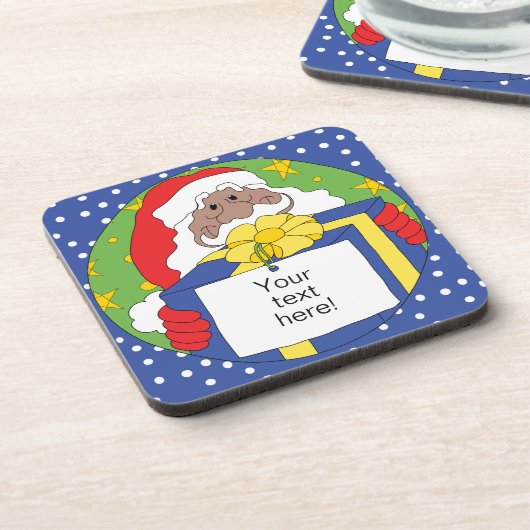 Kerstkerstkerstkerstkerstkerstkerstkerstkerstman C Bier Onderzetter (Linkerzijde)