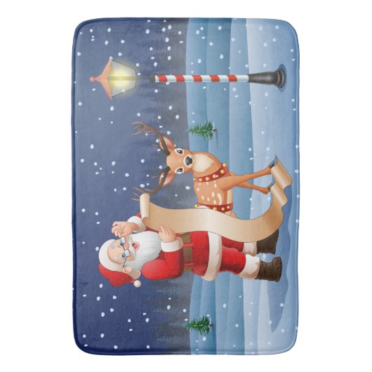 Kerstkerstkerstkerstkerstkerstkerstkerstkerstman r badmat (Voorkant Verticaal)