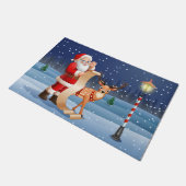 Kerstkerstkerstkerstkerstkerstkerstkerstkerstman r deurmat (Schuin)