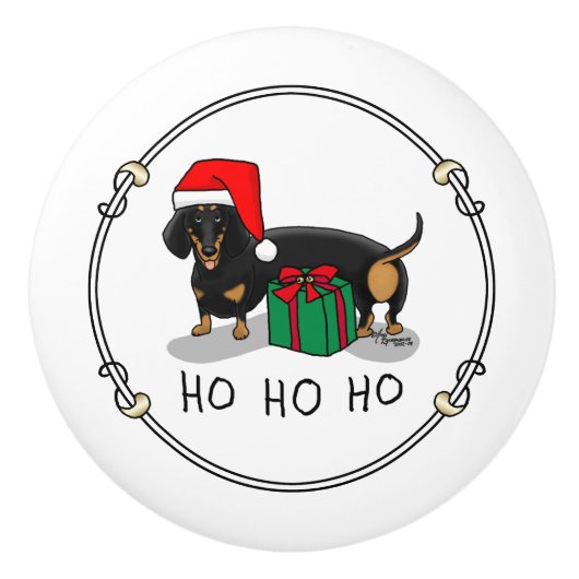 Kerstkerstkerstkerstkerstkerstkerstkerstkerstsontk Keramische Knop (Voorkant)